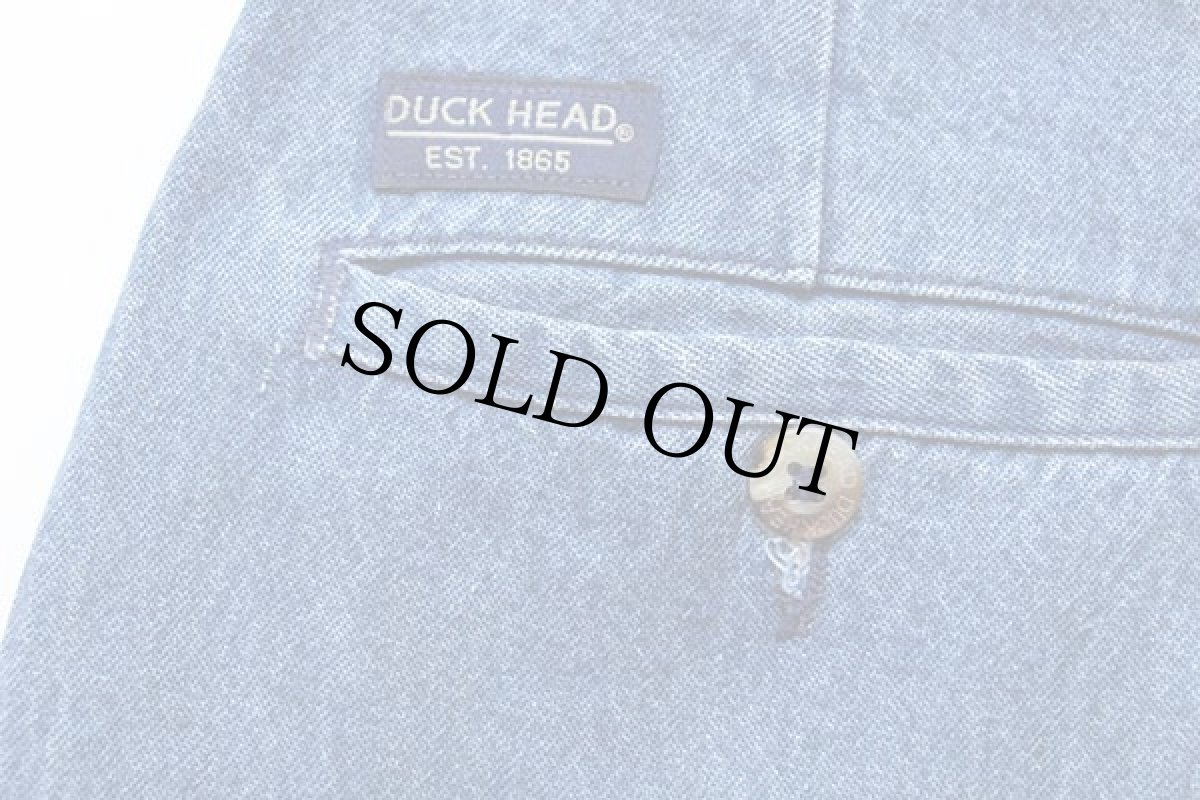 画像7: 00s DUCK HEAD ツータック デニム トラウザーズ w36 (7)