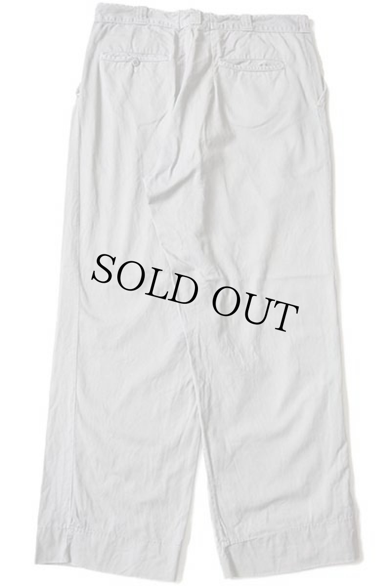 画像3: 60s UNKNOWN コットンツイル ワークパンツ カスタム グレー w34 (3)