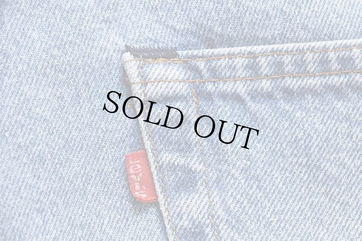 画像7: 80s USA製 Levi'sリーバイス 505 黒カン デニムパンツ w30 (7)