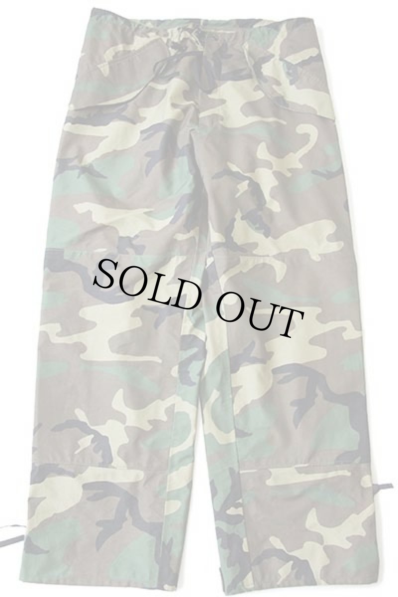 画像2: 00s 米軍 U.S.ARMY ECWCS GEN1 ウッドランドカモ GORE-TEXゴアテックス ナイロン オーバーパンツ M-R★24 (2)