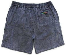画像2: 90s O'NEILLオニール コットン ショートパンツ 炭黒 L★ショーツ (2)