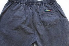 画像3: 90s O'NEILLオニール コットン ショートパンツ 炭黒 L★ショーツ (3)