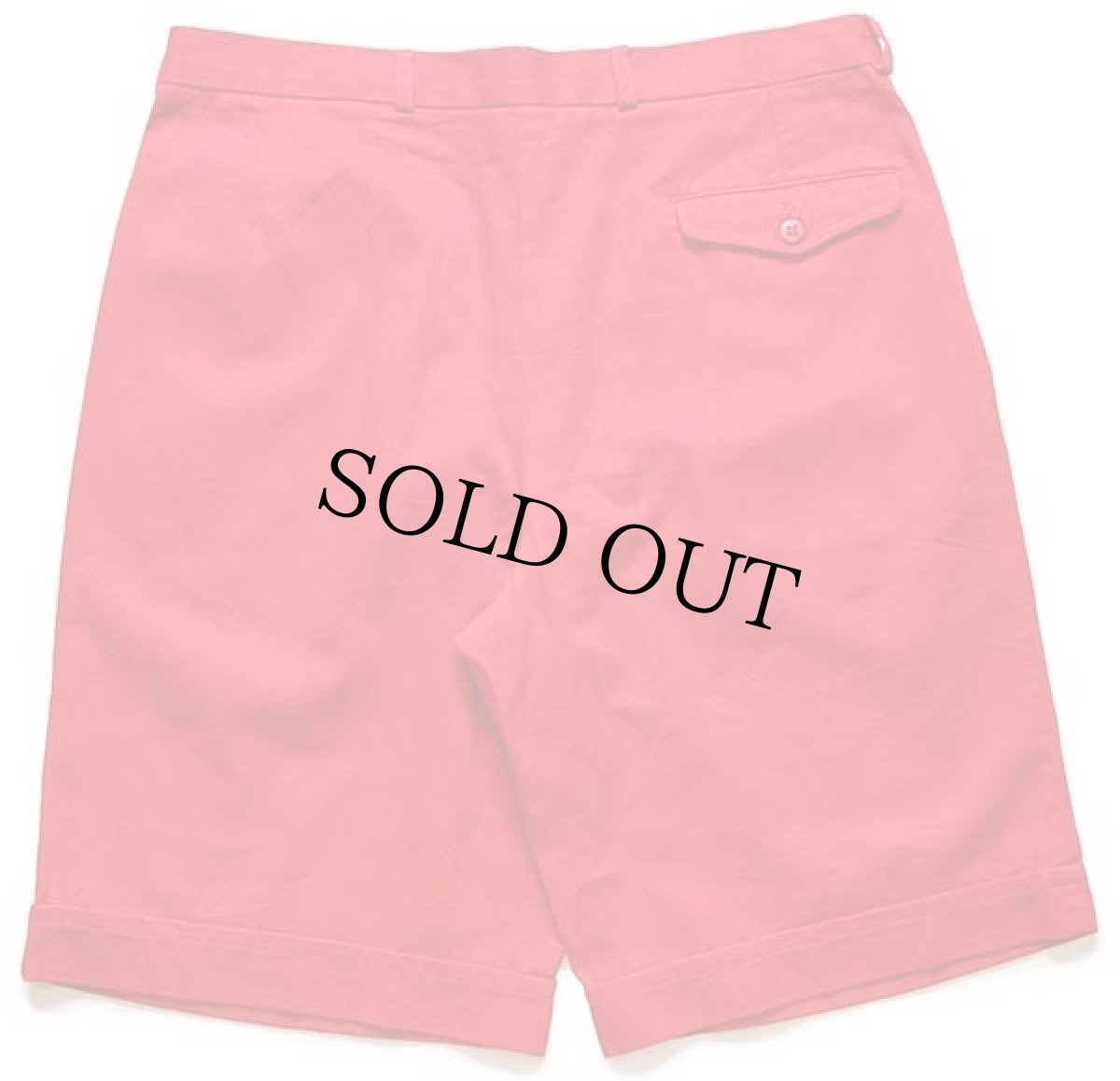 画像2: 80s フランス製 CHEMISE LACOSTE ラコステ ツータック コットン ショートパンツ 赤 42★ショーツ (2)