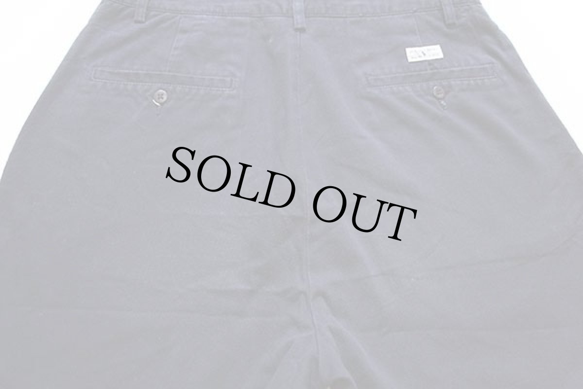 画像4: 90s ポルトガル製 ポロ ラルフローレン コットン チノ ショートパンツ 紺 33★ショーツ (4)