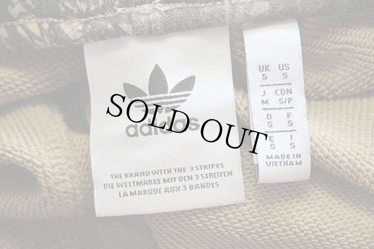 画像4: adidasアディダス トレフォイル ロゴ刺繍 迷彩柄 コットン スウェット ショートパンツ S★ショーツ (4)