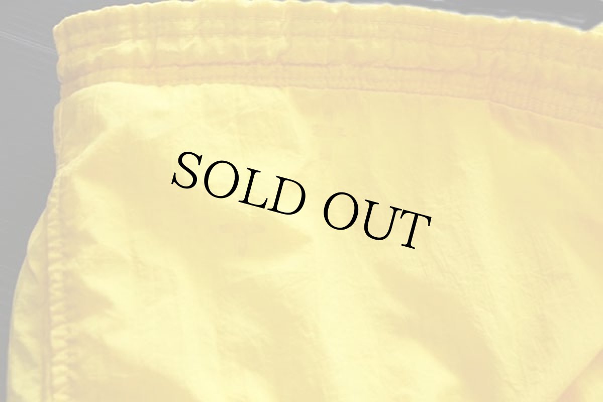 画像6: 90s adidasアディダス トレフォイル ビッグロゴ ナイロン ショートパンツ 黄 L★ショーツ (6)