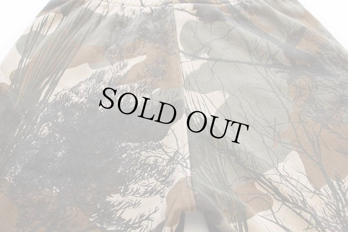 画像3: adidasアディダス トレフォイル ロゴ刺繍 迷彩柄 コットン スウェット ショートパンツ S★ショーツ (3)