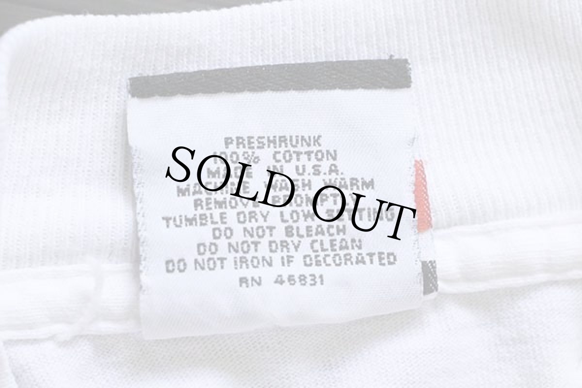 画像7: 90s USA製 AUTHOR OF ALL CREATION アニマル アート 両面プリント コットン 長袖Tシャツ 白 M (7)