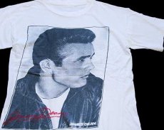 画像1: 90s JAMES DEANジェームスディーン フォトプリント コットンTシャツ 白 (1)