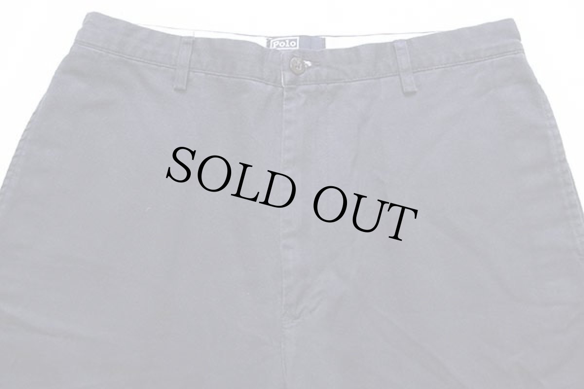 画像3: 90s ポルトガル製 ポロ ラルフローレン コットン チノ ショートパンツ 紺 33★ショーツ (3)