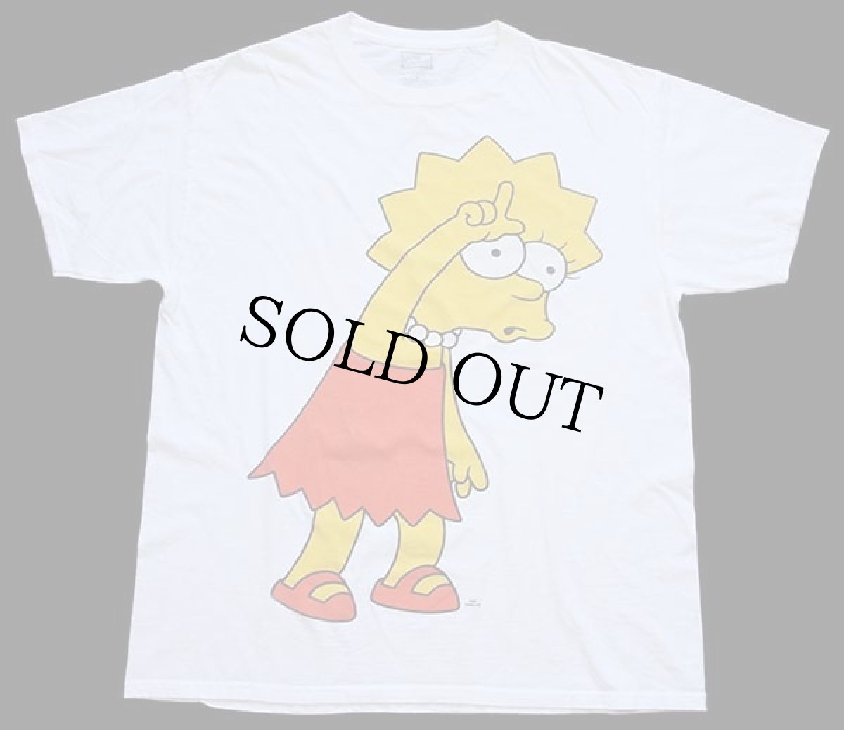画像2: The Simpsons シンプソンズ リサ コットンTシャツ 白 L (2)