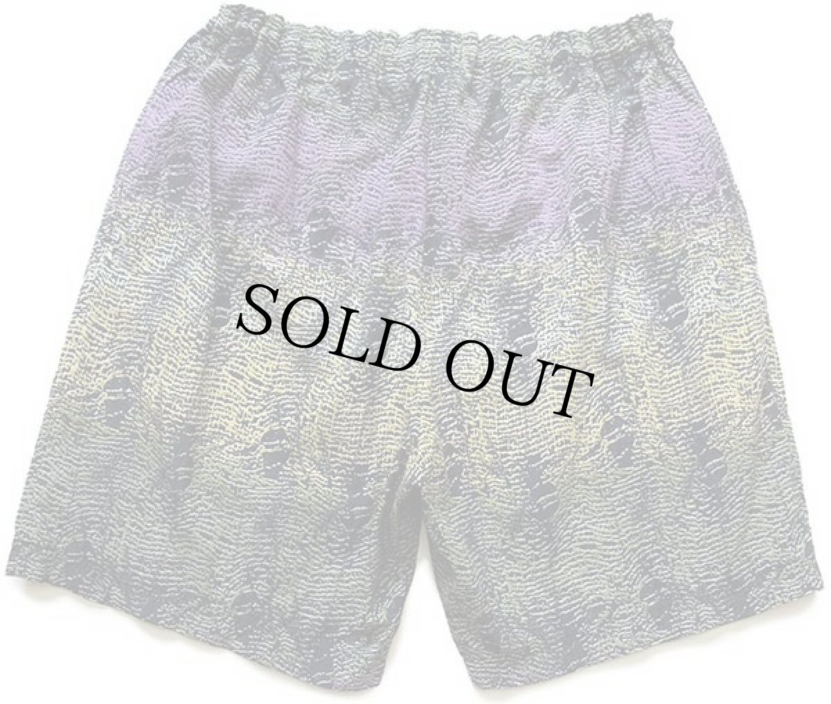 画像2: 90s adidasアディダス トレフォイル ビッグロゴ刺繍 総柄 グラデーション ナイロン ショートパンツ M★ショーツ (2)