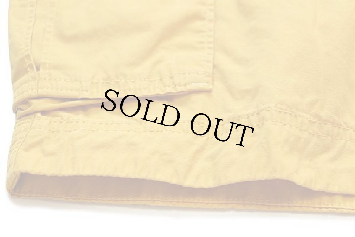 画像6: Championチャンピオン スクリプト ロゴ刺繍 コットンポプリン カーゴ ショートパンツ マスタード L★ショーツ (6)