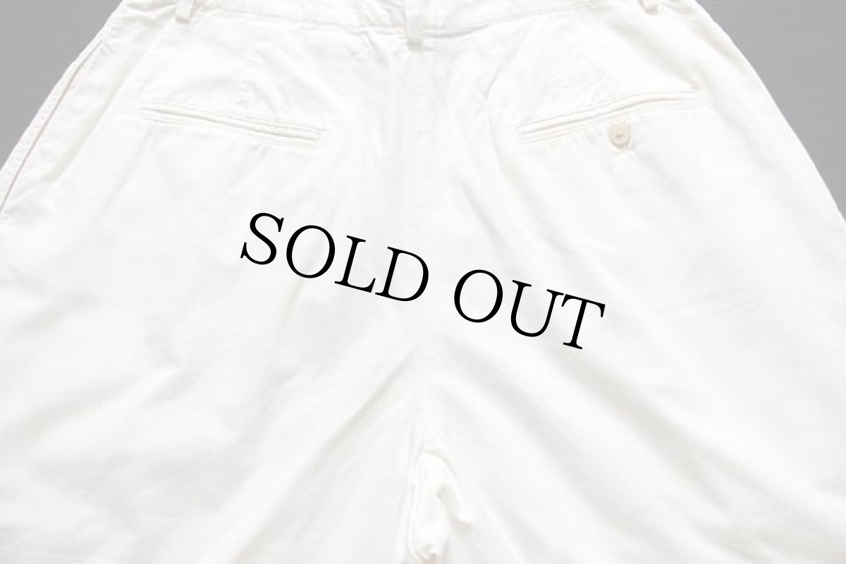 画像4: 90s POLO SPORTポロ スポーツ ラルフローレン ツータック コットン チノ ショートパンツ アイボリー 12★ショーツ (4)