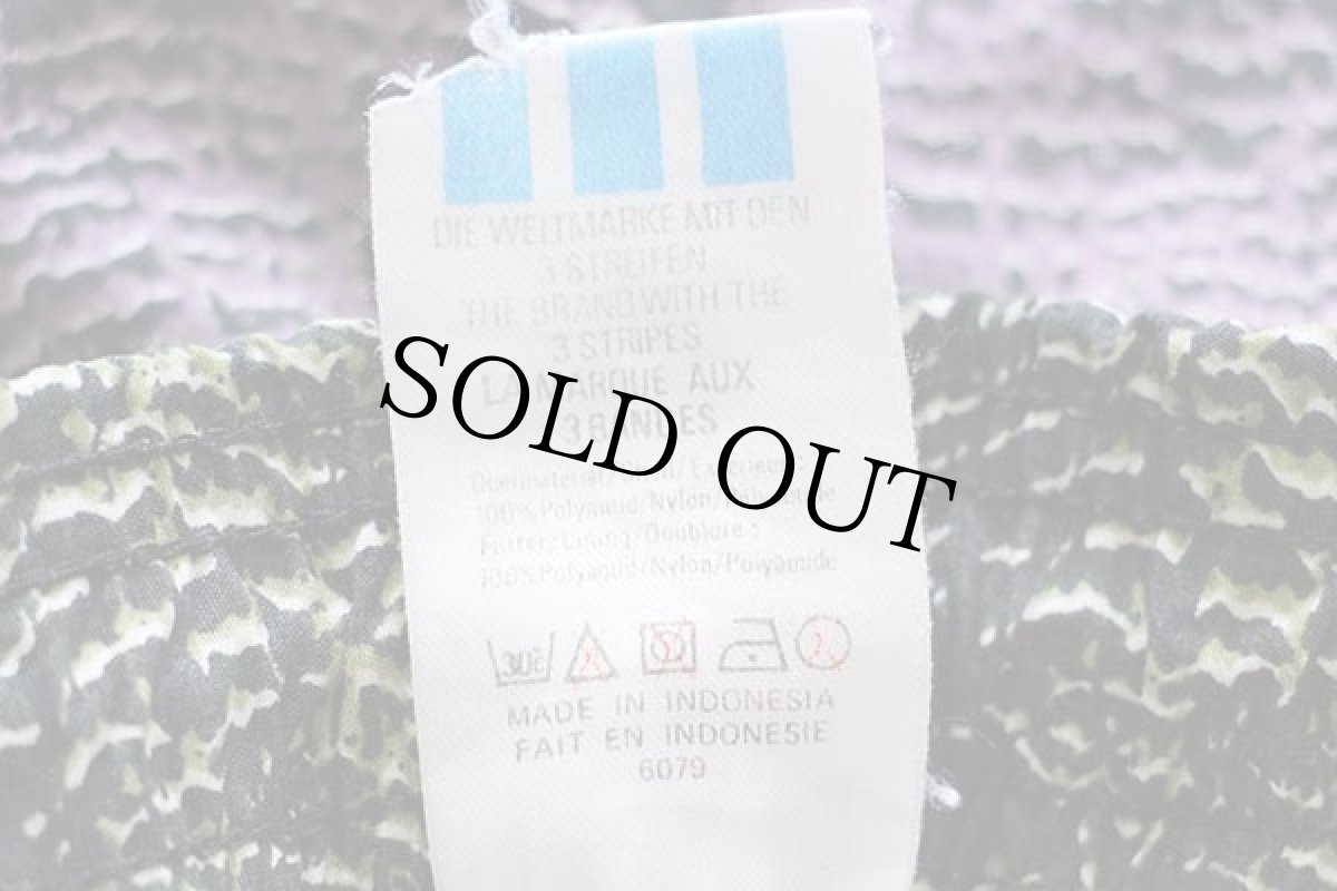 画像5: 90s adidasアディダス トレフォイル ビッグロゴ刺繍 総柄 グラデーション ナイロン ショートパンツ M★ショーツ (5)