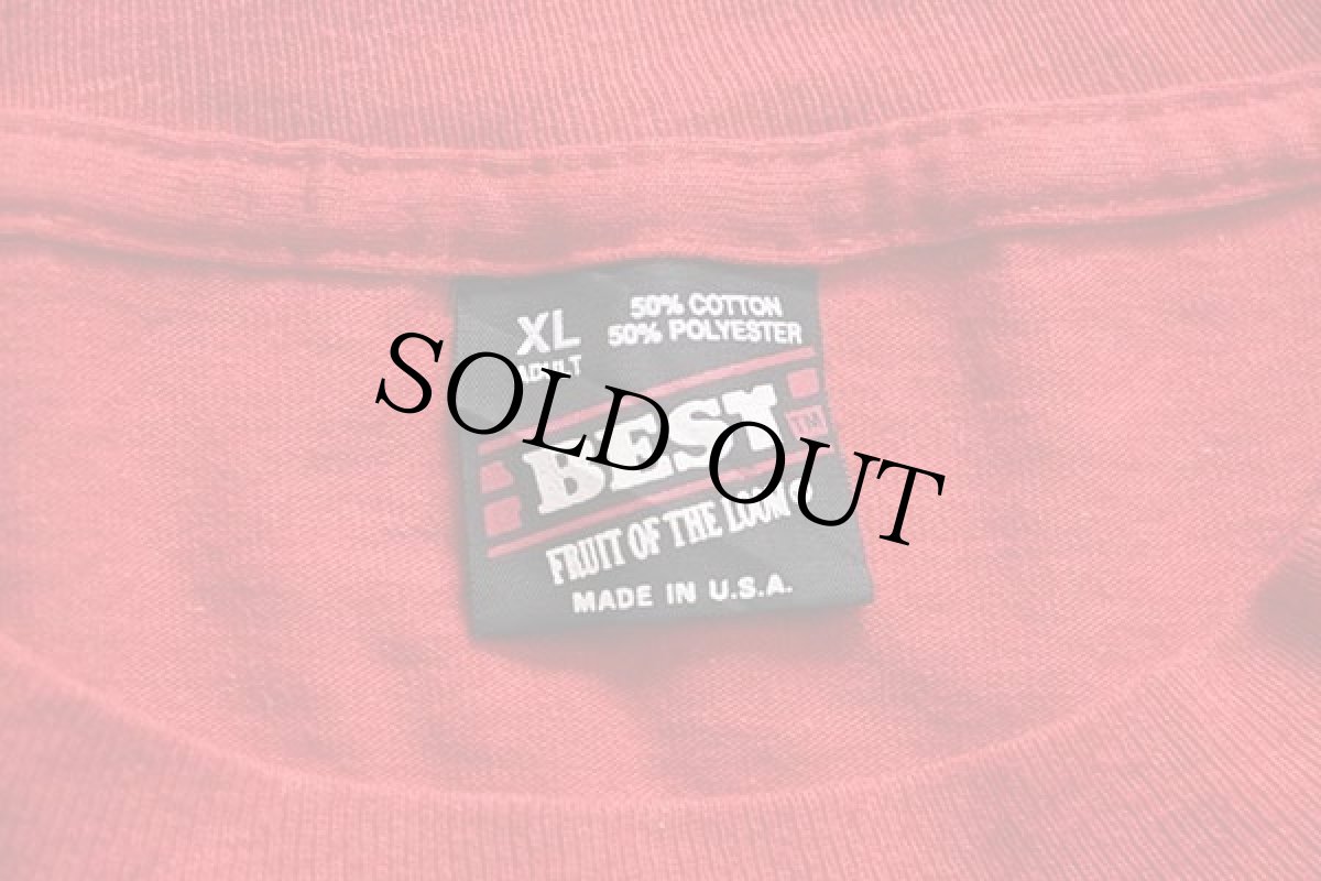 画像5: 90s USA製 インディアンヘッド CHS Tシャツ 赤 XL (5)