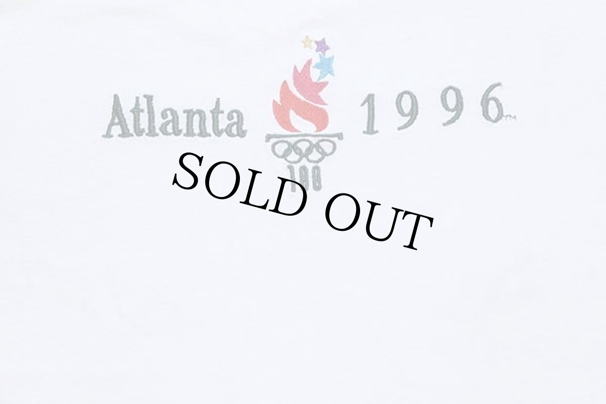 画像5: 90s USA製 Championチャンピオン Atlanta 1996 Olympicオリンピック 刺繍 コットンTシャツ 白 L (5)