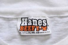 画像4: 80s USA製 Hanes uTaH デリケートアーチ アート コットンTシャツ 白 XL (4)