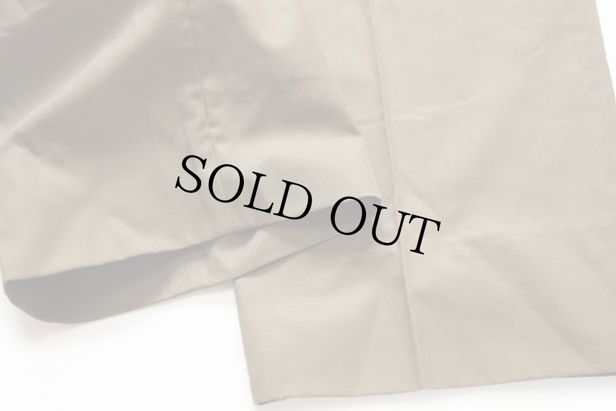 画像7: デッドストック★90s イタリア製 G.Valentino ツータック スラックス コットンパンツ 茶 46 (7)