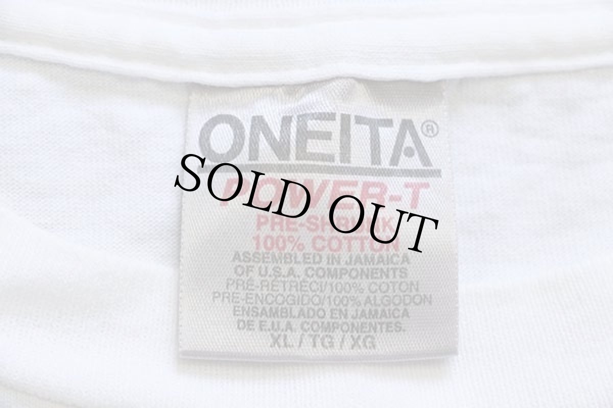 画像4: 90s GRAND OPENING NATIONAL STEINBECK CENTER アート コットンTシャツ 白 XL (4)