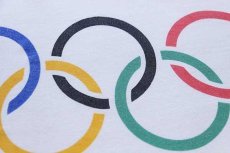 画像6: 90s USA製 Hanes Worldwide Sponsor of the 1992 OLYMPIC Games brother オリンピック コットンTシャツ 白 M (6)