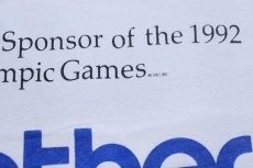 画像5: 90s USA製 Hanes Worldwide Sponsor of the 1992 OLYMPIC Games brother オリンピック コットンTシャツ 白 M (5)
