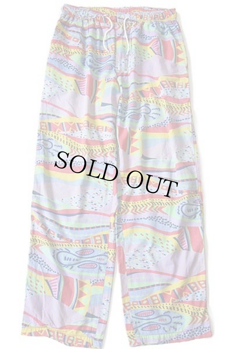 画像2: 90s CARRERA 全面 アート コットン イージーパンツ w34 (2)