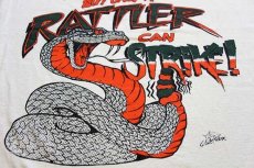 画像5: 00s FAMU RATTLER STRiKE! スネーク コットンTシャツ 生成り L (5)