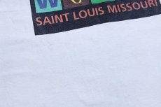 画像6: 90s SHOW ME HOW TO LIVE WCNA 26 SAINT LOUIS MISSOURI アート コットンTシャツ 白 XL (6)