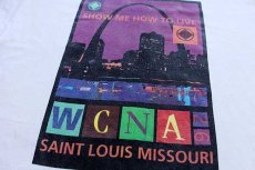 画像5: 90s SHOW ME HOW TO LIVE WCNA 26 SAINT LOUIS MISSOURI アート コットンTシャツ 白 XL (5)