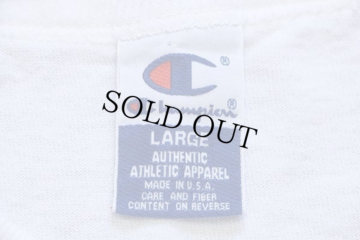 画像4: 90s USA製 Championチャンピオン Atlanta 1996 Olympicオリンピック 刺繍 コットンTシャツ 白 L (4)