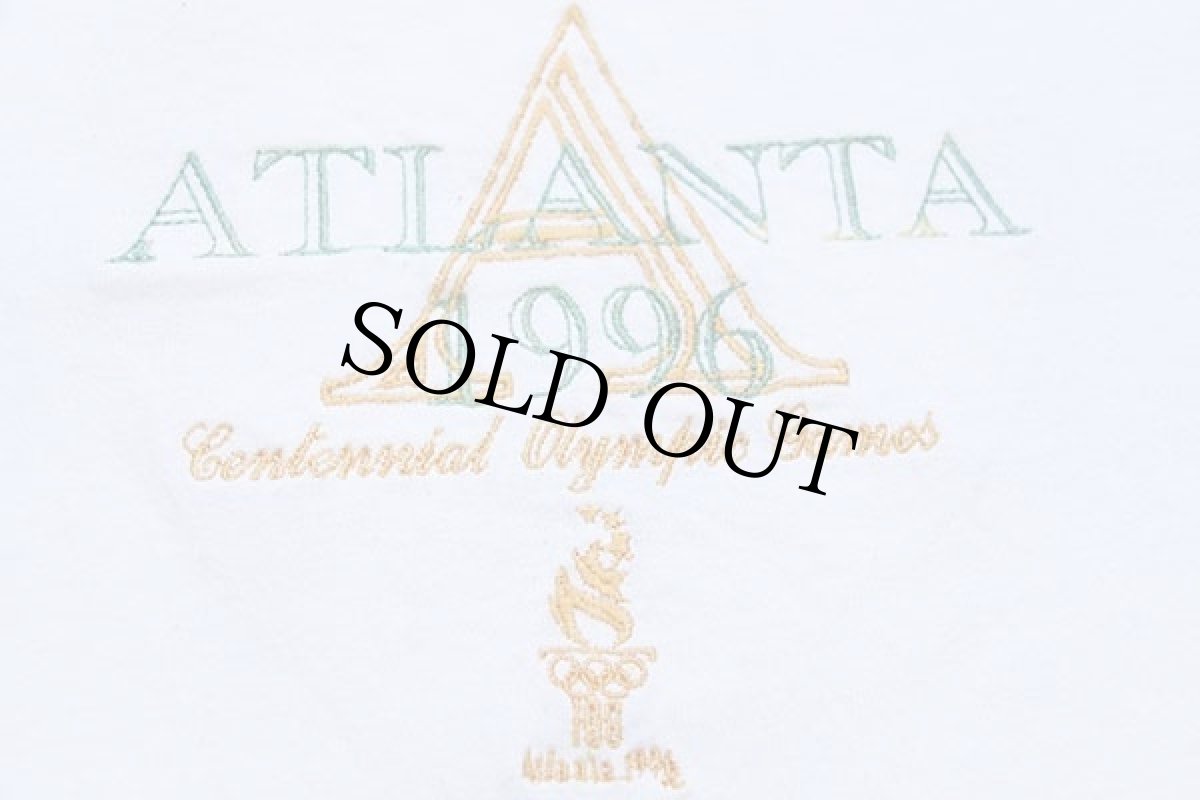画像5: 90s Championチャンピオン ATLANTA 1996 Olympicオリンピック 刺繍 コットンTシャツ 白 XXL★特大 (5)