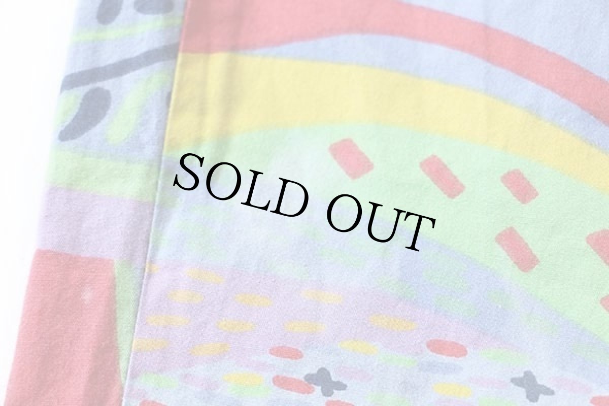 画像8: 90s CARRERA 全面 アート コットン イージーパンツ w34 (8)