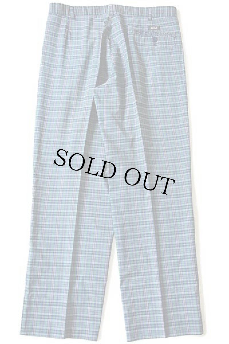 画像3: 90s イタリア製 RIFLE チェック ツータック スラックス コットン×ポリエステルパンツ w34 (3)