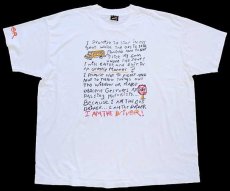 画像2: 90s USA製 I AM THE Driver! スクールバス メッセージ Tシャツ 白 XXL★特大 (2)