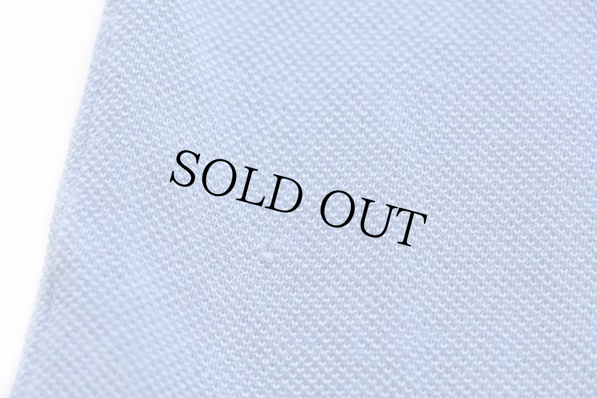 画像6: 70s フランス製 CHEMISE LACOSTE ラコステ ワンポイント コットン 鹿の子 ポロシャツ スカイブルー 6★139 (6)