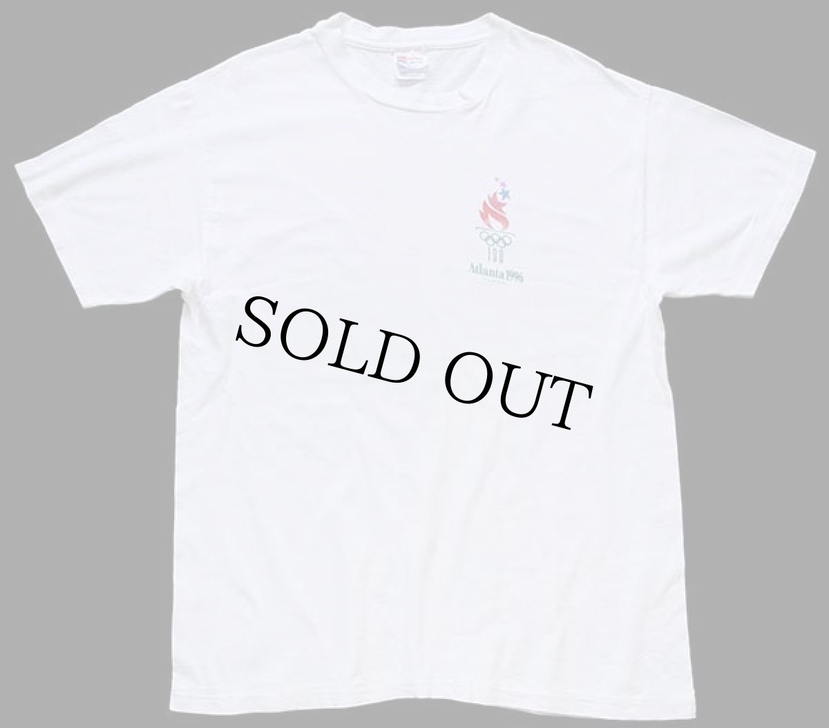 画像2: 90s Hanes Atlanta 1996 OLYMPICオリンピック 国旗 両面プリント コットンTシャツ 白 L (2)