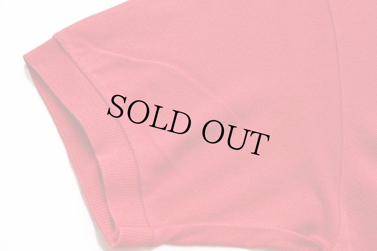 画像5: 70s フランス製 CHEMISE LACOSTE ラコステ ワンポイント コットン 鹿の子 ポロシャツ 赤 3★134 (5)