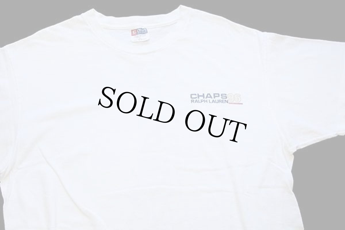 画像3: 90s USA製 CHAPS RALPH LAUREN 96 ラルフローレン 両面プリント コットンTシャツ 生成り L (3)