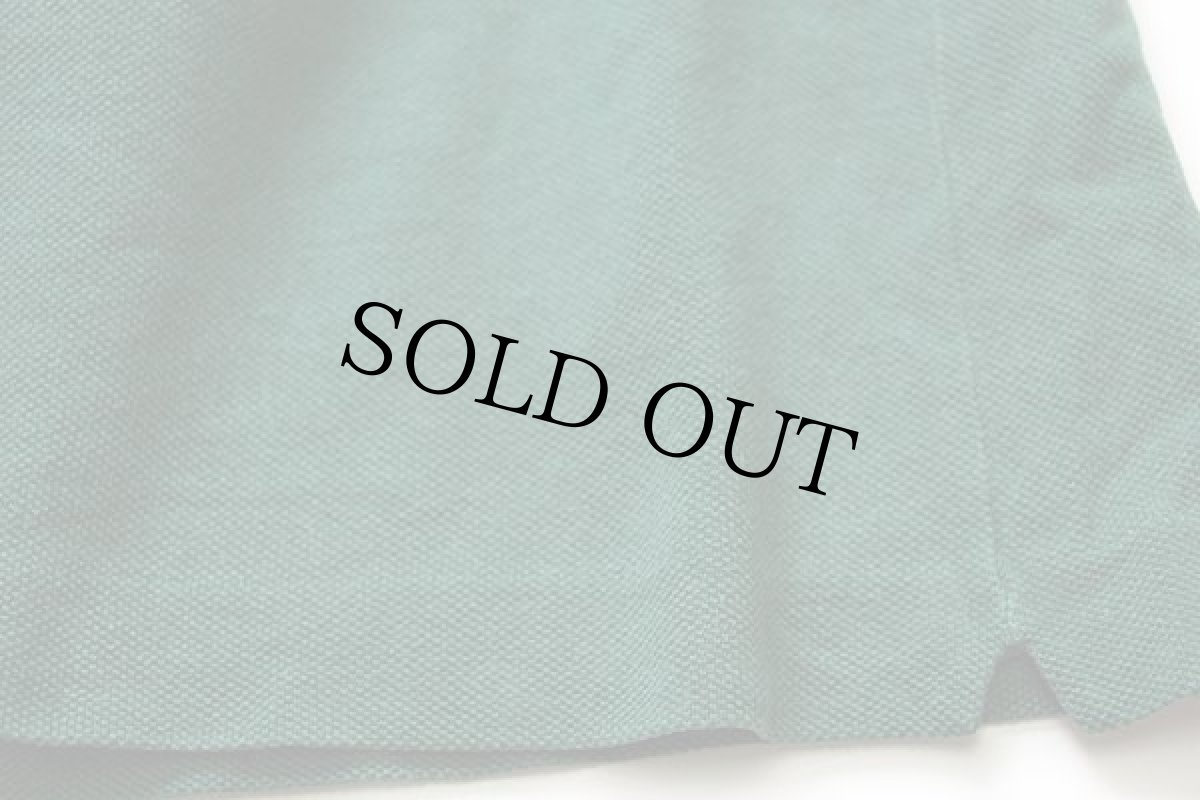 画像6: 70s フランス製 CHEMISE LACOSTE ラコステ ワンポイント コットン 鹿の子 ポロシャツ 緑 7★138 (6)