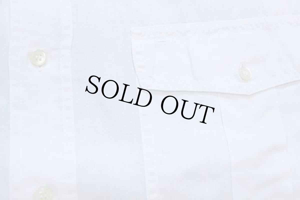 画像5: 90s Henry Cotton's 無地 半袖 ラミーシャツ 白 42 (5)