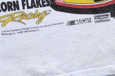 画像4: 90s Hanes NASCAR Kellogg's CORN FLAKES Racing 両面プリント コットンTシャツ 白 L (4)