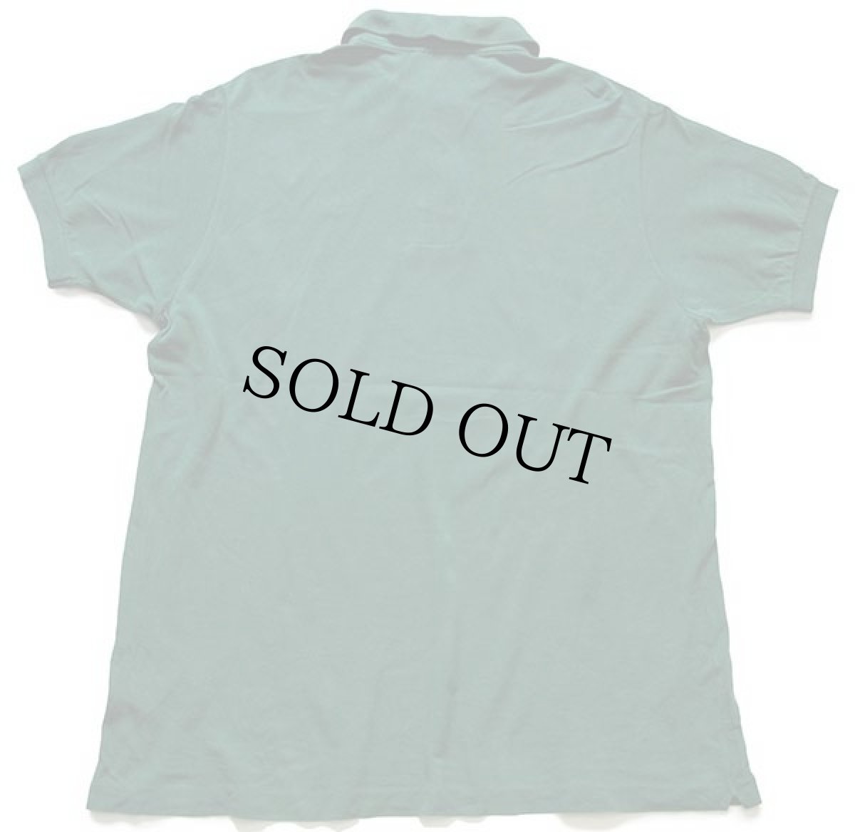 画像2: 70s フランス製 CHEMISE LACOSTE ラコステ ワンポイント コットン 鹿の子 ポロシャツ 緑 7★138 (2)