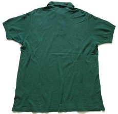 画像2: 70s フランス製 CHEMISE LACOSTE ラコステ ワンポイント コットン 鹿の子 ポロシャツ 緑 7★138 (2)