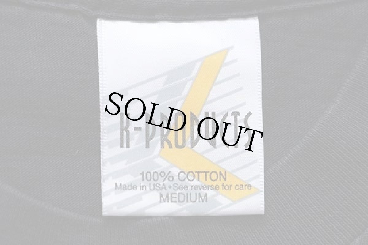 画像4: 90s USA製 wynn's Racing フレイムス コットンTシャツ 黒 M (4)