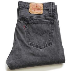 画像1: 90s USA製 Levi'sリーバイス 501 ブラック デニムパンツ ペンキ飛び w34 L34 (1)