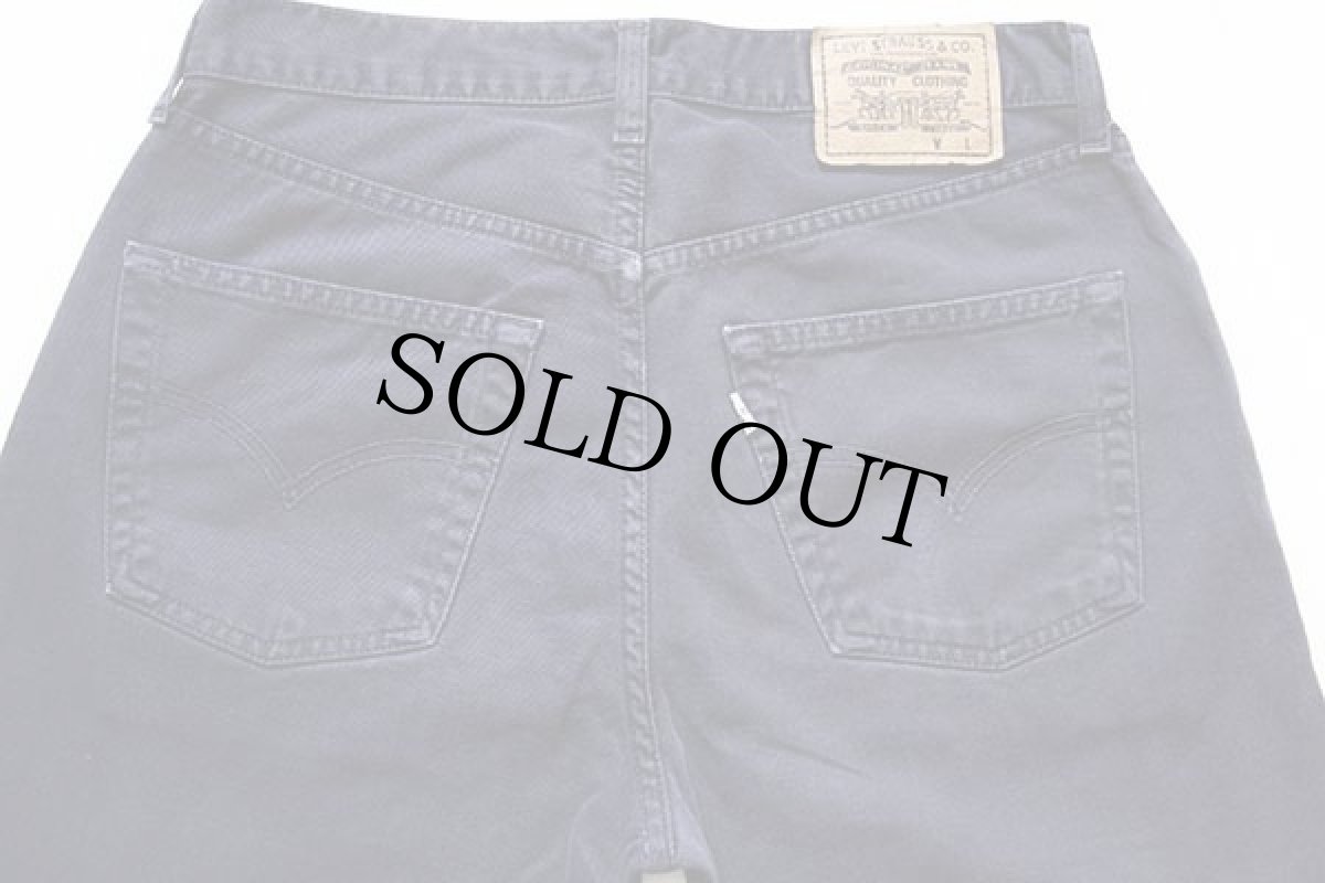 画像5: 90s Levi'sリーバイス 551 カラーデニムパンツ 後染め 濃紺 w33 L32★ユーロ (5)