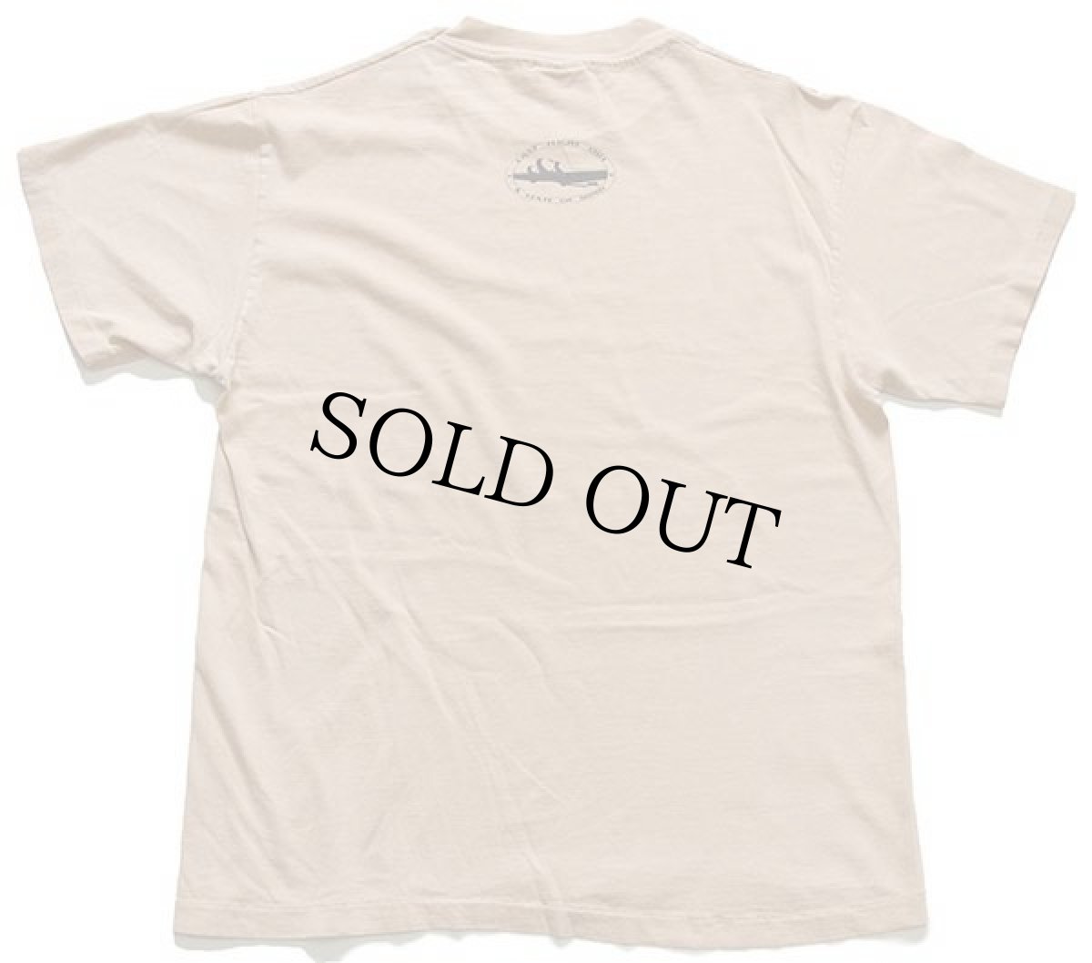 画像3: 90s USA製 Hanes A LINDBERGH'S LOCKHEED-SIRUS WITH PONTOONS 水上機 染み込みプリント コットンTシャツ 薄茶 M (3)