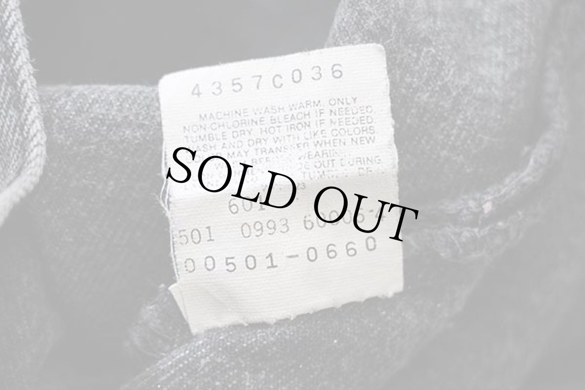 画像7: 90s USA製 Levi'sリーバイス 501 ペンキ飛び ブラック デニムパンツ W34 L34 (7)