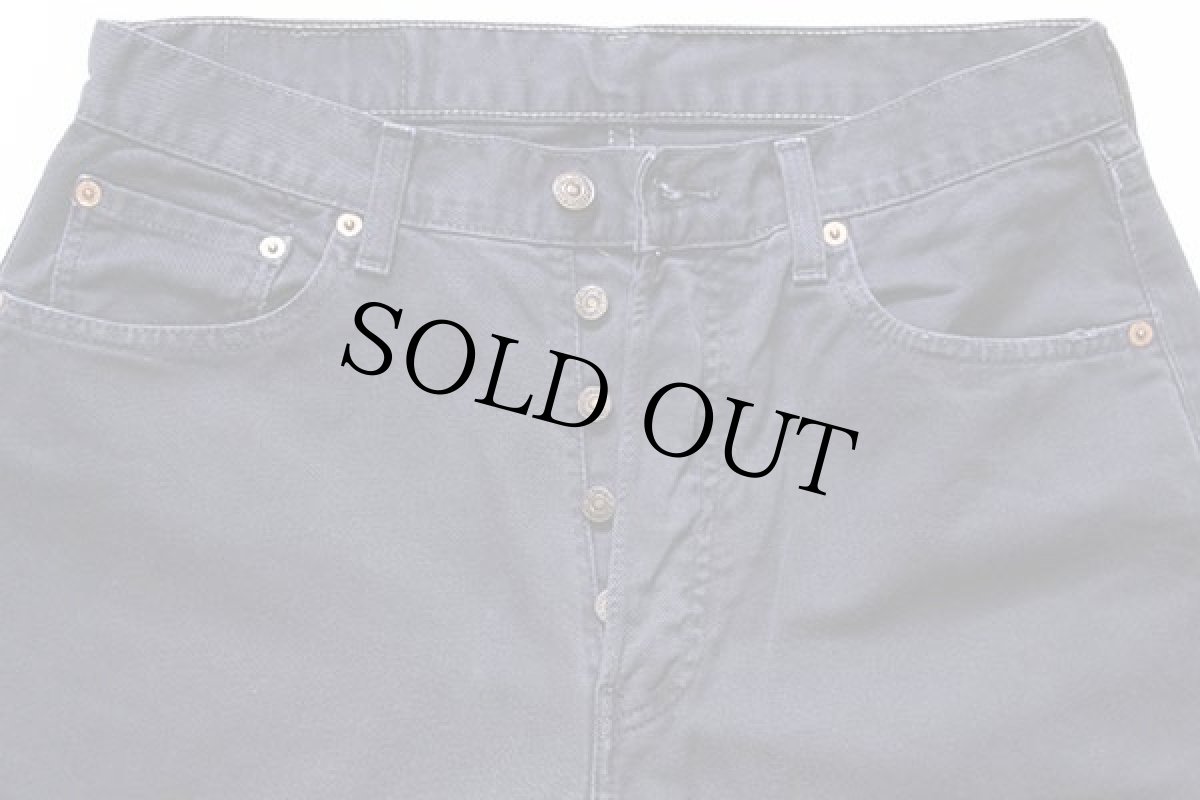 画像4: 90s Levi'sリーバイス 551 カラーデニムパンツ 後染め 濃紺 w33 L32★ユーロ (4)
